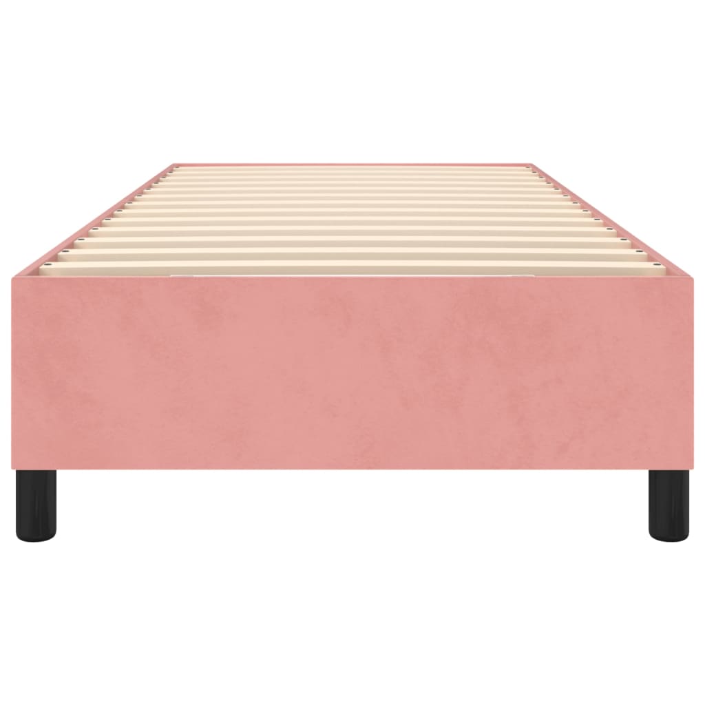 Bedframe fluweel roze 90x190 cm