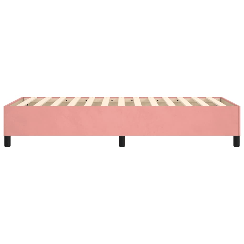 Bedframe fluweel roze 90x190 cm