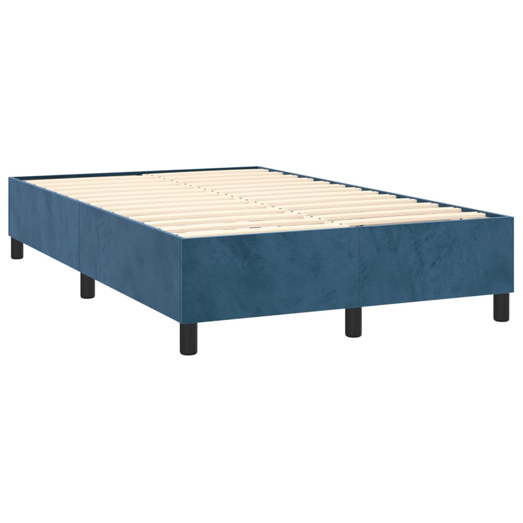 Bedframe fluweel donkerblauw 120x200 cm Bedden & bedframes | Creëer jouw Trendy Thuis | Gratis bezorgd & Retour | Trendy.nl