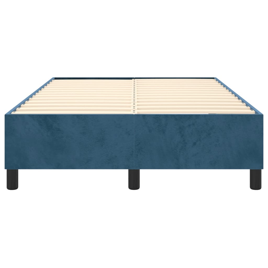 Bedframe fluweel donkerblauw 120x200 cm Bedden & bedframes | Creëer jouw Trendy Thuis | Gratis bezorgd & Retour | Trendy.nl