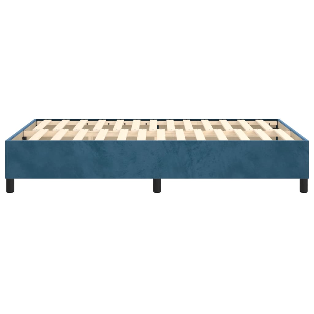 Bedframe fluweel donkerblauw 120x200 cm Bedden & bedframes | Creëer jouw Trendy Thuis | Gratis bezorgd & Retour | Trendy.nl