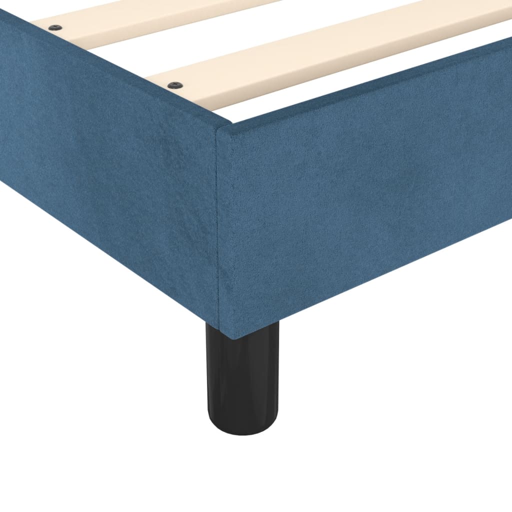 Bedframe fluweel donkerblauw 120x200 cm Bedden & bedframes | Creëer jouw Trendy Thuis | Gratis bezorgd & Retour | Trendy.nl