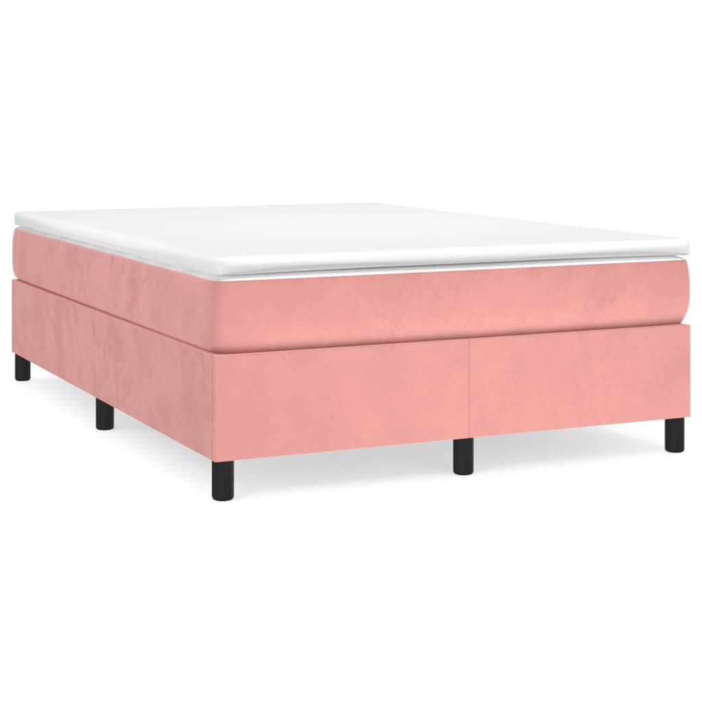 Bedframe fluweel roze 140x200 cm Bedden & bedframes | Creëer jouw Trendy Thuis | Gratis bezorgd & Retour | Trendy.nl