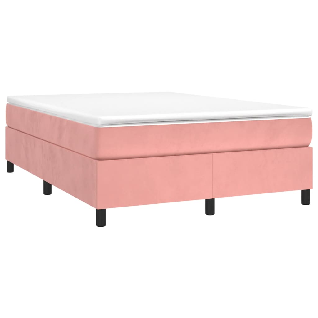 Bedframe fluweel roze 140x200 cm Bedden & bedframes | Creëer jouw Trendy Thuis | Gratis bezorgd & Retour | Trendy.nl