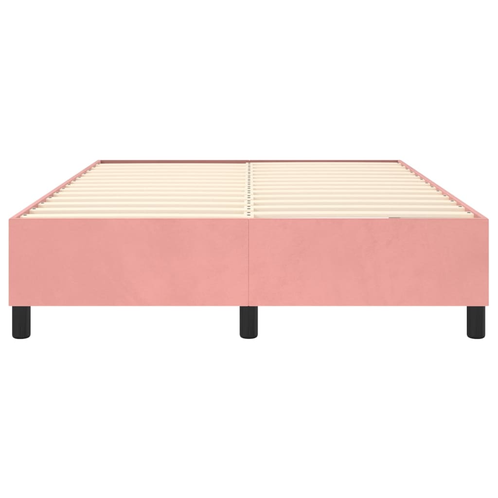 Bedframe fluweel roze 140x200 cm Bedden & bedframes | Creëer jouw Trendy Thuis | Gratis bezorgd & Retour | Trendy.nl