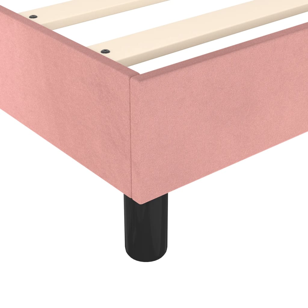 Bedframe fluweel roze 140x200 cm Bedden & bedframes | Creëer jouw Trendy Thuis | Gratis bezorgd & Retour | Trendy.nl