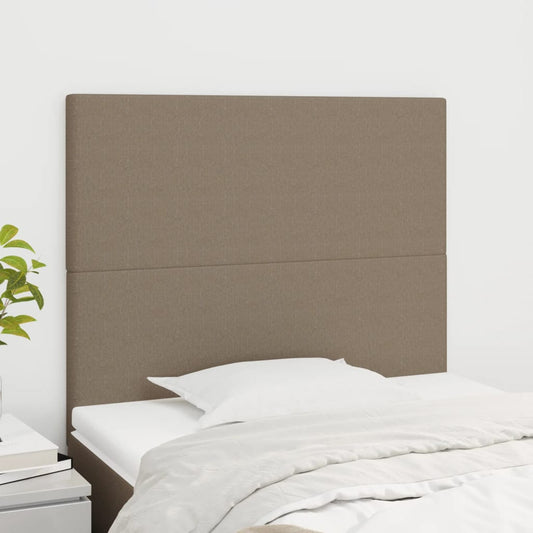 Hoofdborden 2 st 80x5x78/88 cm stof taupe Hoofdborden en voetborden | Creëer jouw Trendy Thuis | Gratis bezorgd & Retour | Trendy.nl