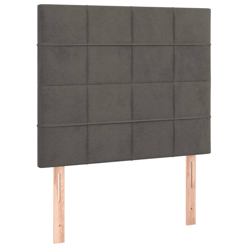 Hoofdborden 2 st 80x5x78/88 cm fluweel donkergrijs Hoofdborden en voetborden | Creëer jouw Trendy Thuis | Gratis bezorgd & Retour | Trendy.nl