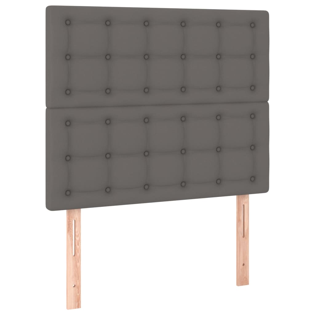 Hoofdborden 2 st 90x5x78/88 cm kunstleer grijs Hoofdborden en voetborden | Creëer jouw Trendy Thuis | Gratis bezorgd & Retour | Trendy.nl