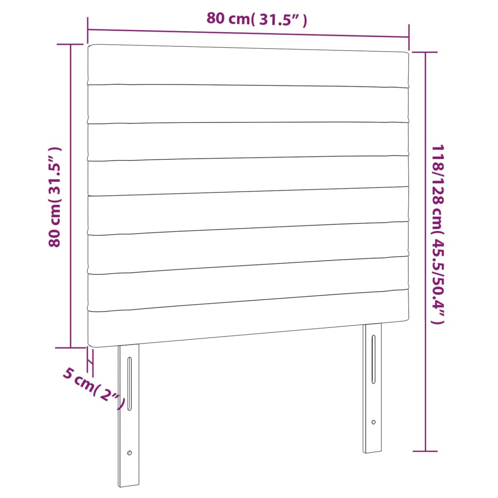 Hoofdborden 2 st 80x5x78/88 cm stof donkergrijs Hoofdborden en voetborden | Creëer jouw Trendy Thuis | Gratis bezorgd & Retour | Trendy.nl