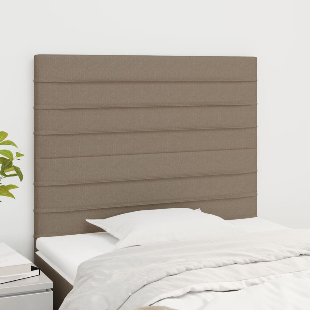 Hoofdborden 2 st 90x5x78/88 cm stof taupe Hoofdborden en voetborden | Creëer jouw Trendy Thuis | Gratis bezorgd & Retour | Trendy.nl