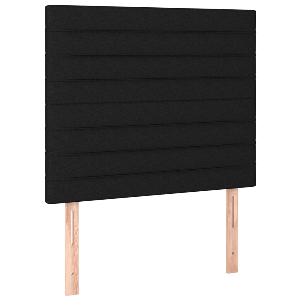 Hoofdborden 2 st 100x5x78/88 cm stof zwart Hoofdborden en voetborden | Creëer jouw Trendy Thuis | Gratis bezorgd & Retour | Trendy.nl