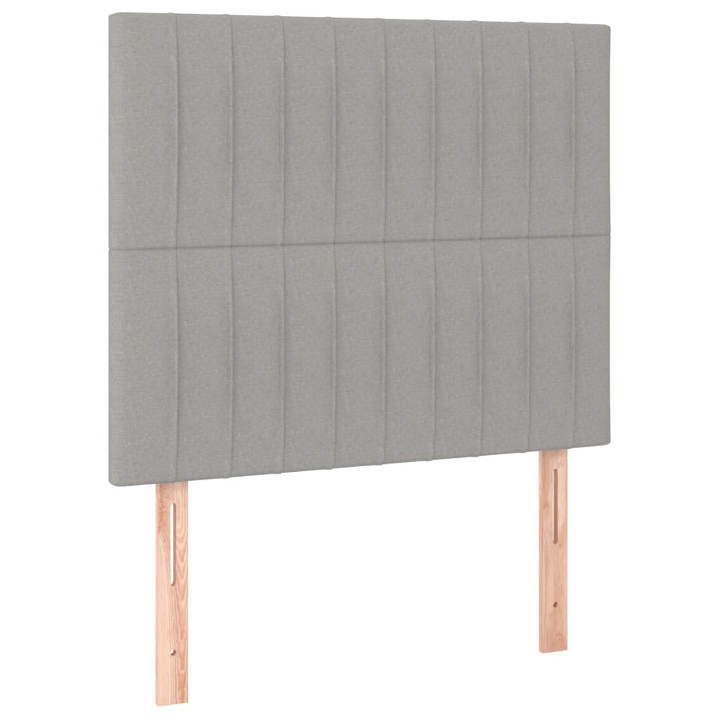 Hoofdborden 2 st 90x5x78/88 cm stof lichtgrijs Hoofdborden en voetborden | Creëer jouw Trendy Thuis | Gratis bezorgd & Retour | Trendy.nl