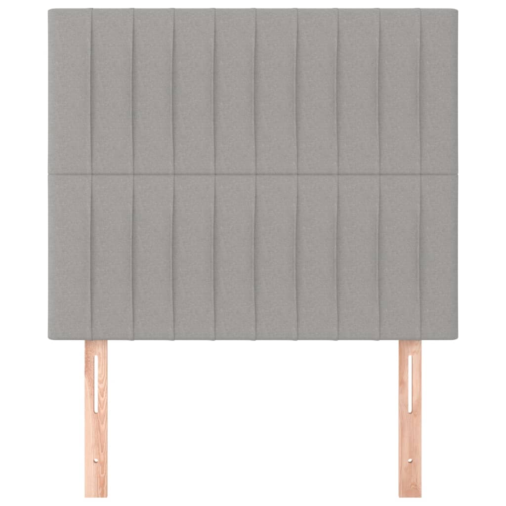 Hoofdborden 2 st 90x5x78/88 cm stof lichtgrijs Hoofdborden en voetborden | Creëer jouw Trendy Thuis | Gratis bezorgd & Retour | Trendy.nl