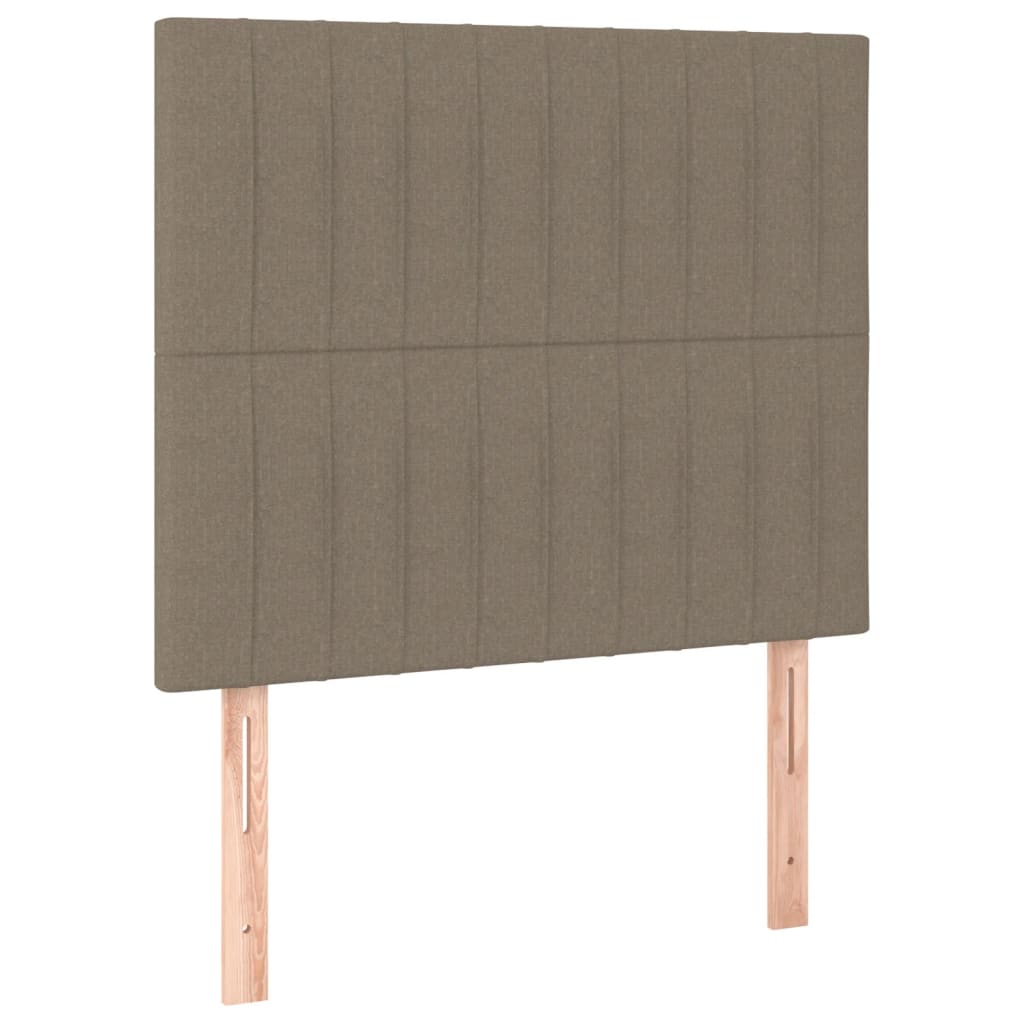 Hoofdborden 2 st 100x5x78/88 cm stof taupe Hoofdborden en voetborden | Creëer jouw Trendy Thuis | Gratis bezorgd & Retour | Trendy.nl