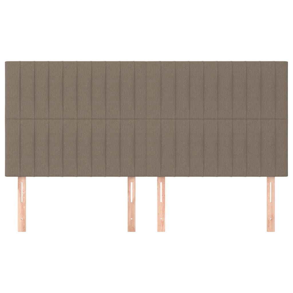 Hoofdborden 4 st 90x5x78/88 cm stof taupe Hoofdborden en voetborden | Creëer jouw Trendy Thuis | Gratis bezorgd & Retour | Trendy.nl