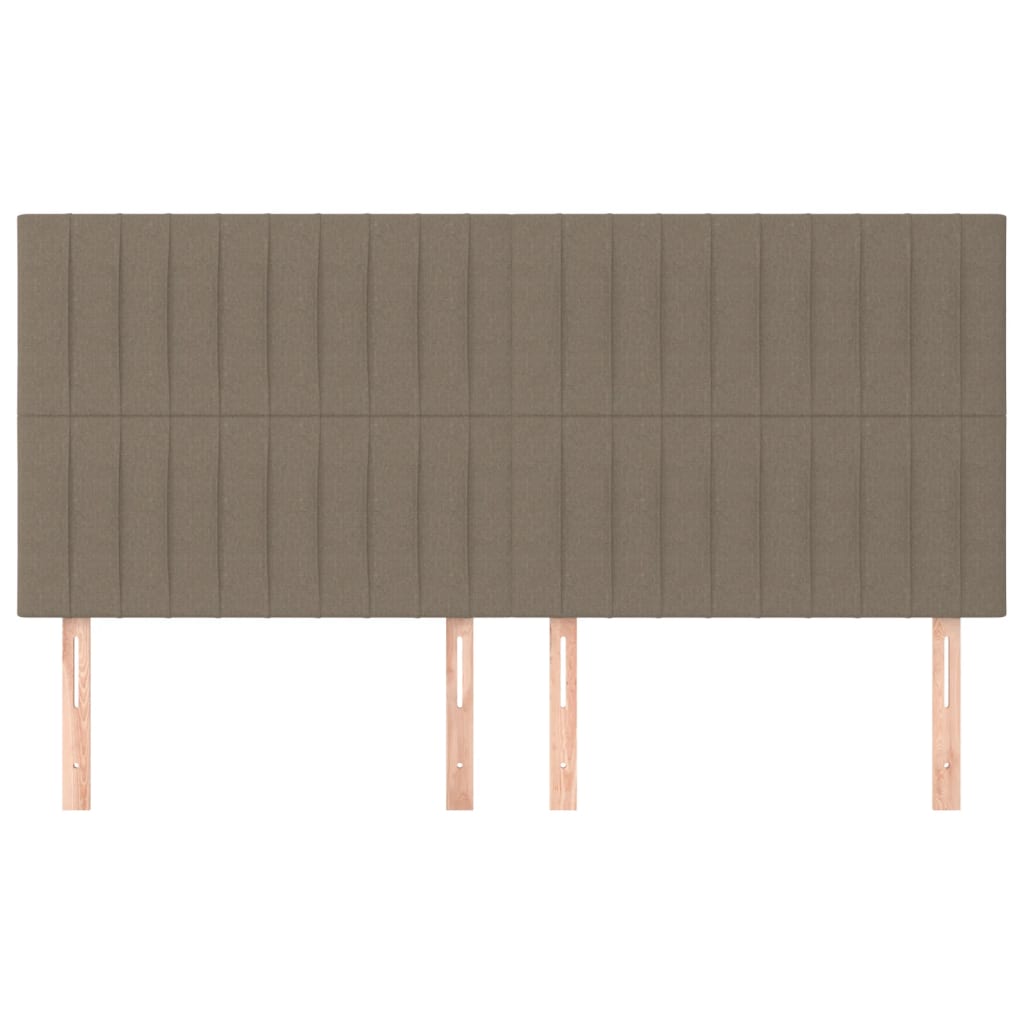 Hoofdborden 4 st 100x5x78/88 cm stof taupe Hoofdborden en voetborden | Creëer jouw Trendy Thuis | Gratis bezorgd & Retour | Trendy.nl