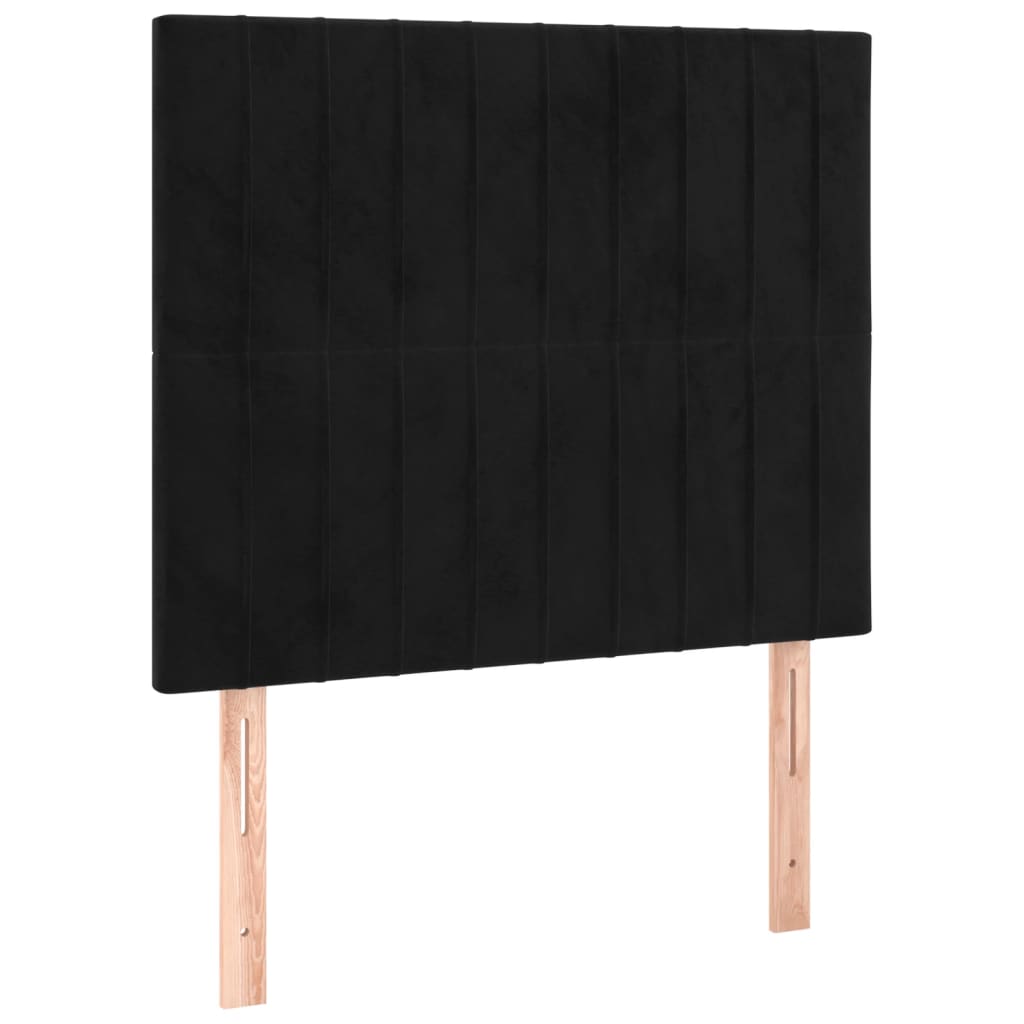 Hoofdborden 2 st 90x5x78/88 cm fluweel zwart Hoofdborden en voetborden | Creëer jouw Trendy Thuis | Gratis bezorgd & Retour | Trendy.nl