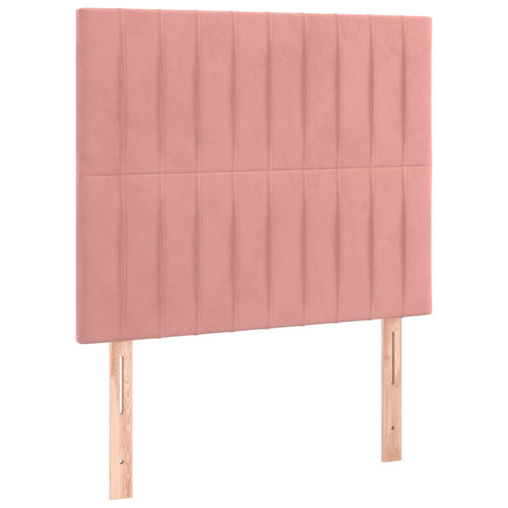 Hoofdborden 2 st 90x5x78/88 cm fluweel roze Hoofdborden en voetborden | Creëer jouw Trendy Thuis | Gratis bezorgd & Retour | Trendy.nl