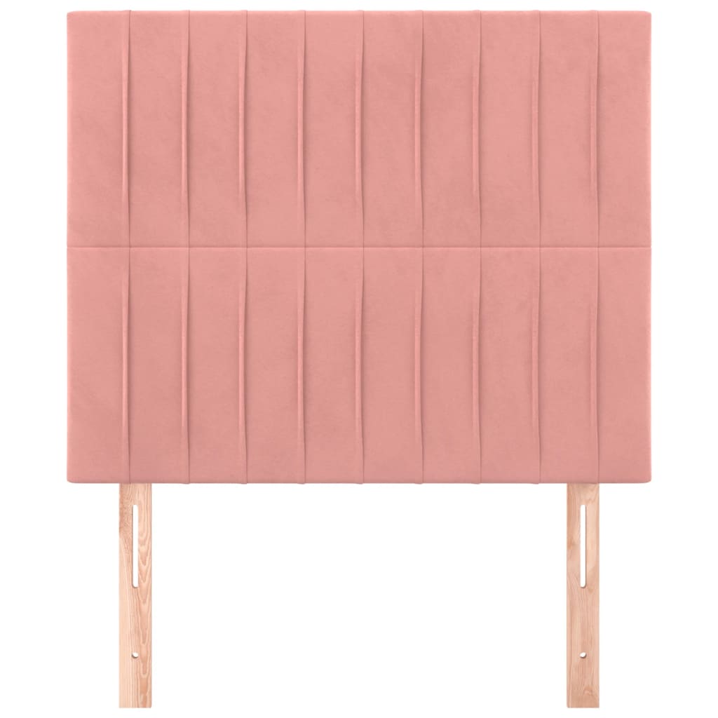 Hoofdborden 2 st 90x5x78/88 cm fluweel roze Hoofdborden en voetborden | Creëer jouw Trendy Thuis | Gratis bezorgd & Retour | Trendy.nl