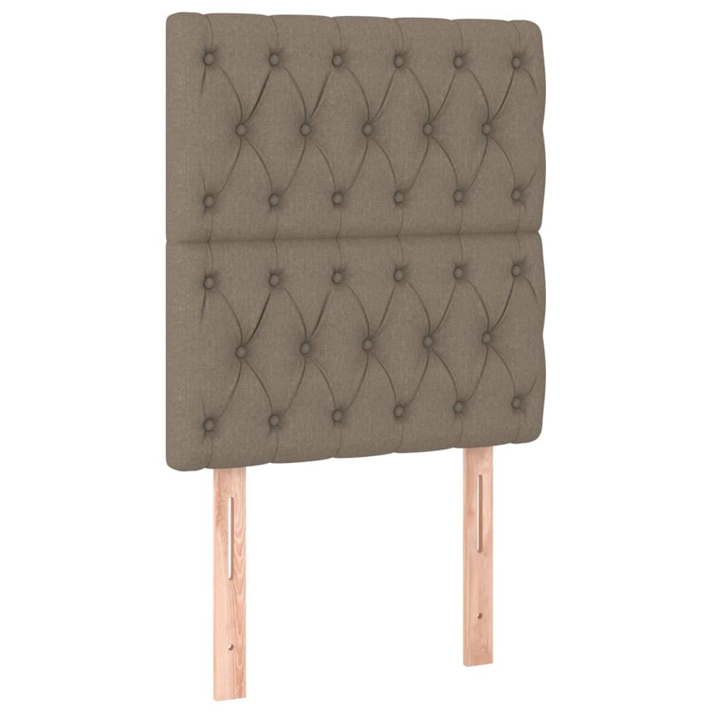 Hoofdborden 2 st 80x7x78/88 cm stof taupe Hoofdborden en voetborden | Creëer jouw Trendy Thuis | Gratis bezorgd & Retour | Trendy.nl