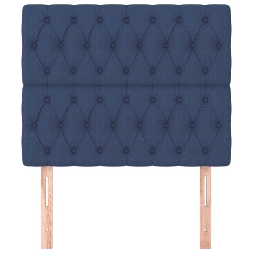 Hoofdborden 2 st 90x7x78/88 cm stof blauw Hoofdborden en voetborden | Creëer jouw Trendy Thuis | Gratis bezorgd & Retour | Trendy.nl