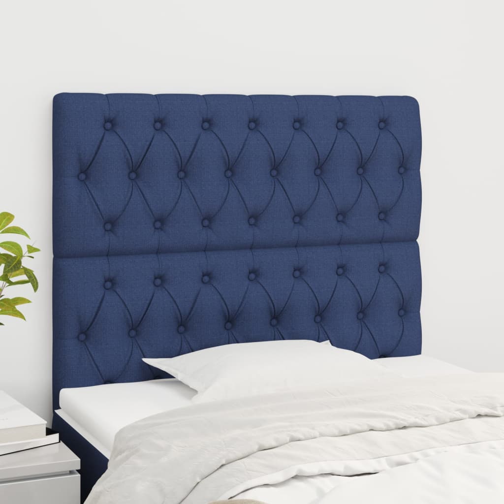 Hoofdborden 2 st 90x7x78/88 cm stof blauw Hoofdborden en voetborden | Creëer jouw Trendy Thuis | Gratis bezorgd & Retour | Trendy.nl