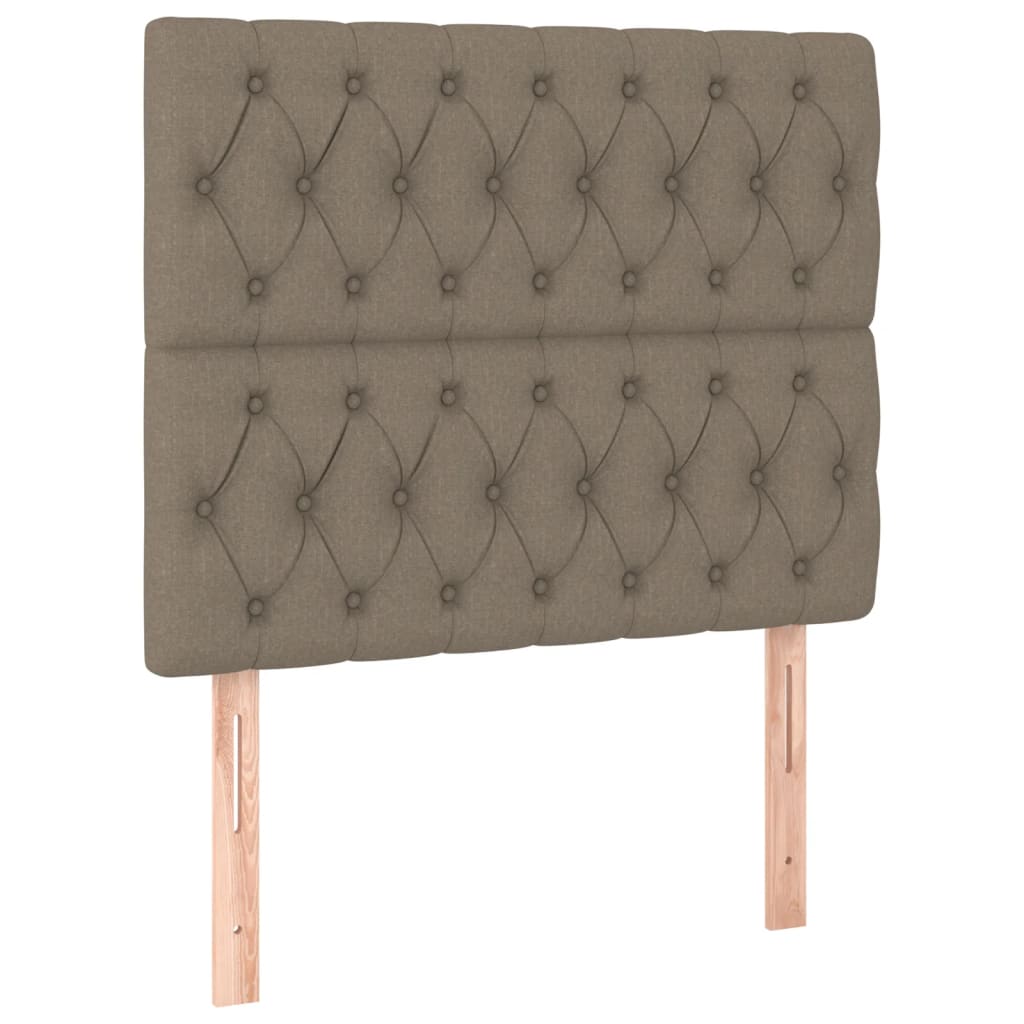 Hoofdborden 2 st 100x7x78/88 cm stof taupe Hoofdborden en voetborden | Creëer jouw Trendy Thuis | Gratis bezorgd & Retour | Trendy.nl