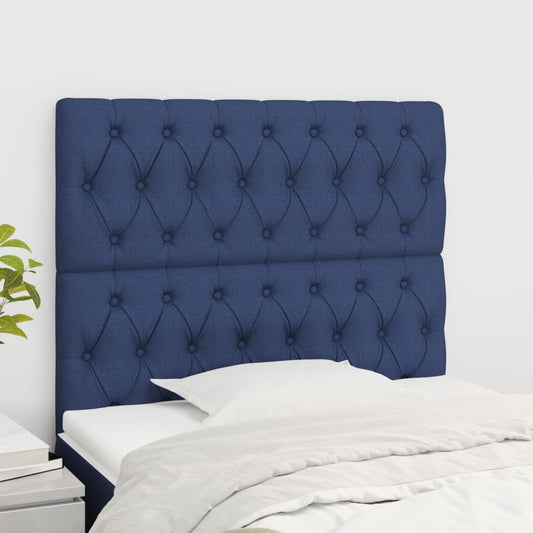 Hoofdborden 2 st 100x7x78/88 cm stof blauw Hoofdborden en voetborden | Creëer jouw Trendy Thuis | Gratis bezorgd & Retour | Trendy.nl