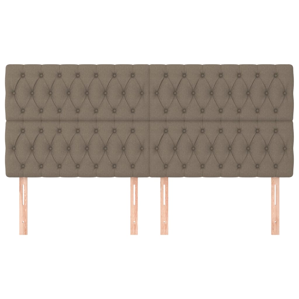 Hoofdborden 4 st 90x7x78/88 cm stof taupe Hoofdborden en voetborden | Creëer jouw Trendy Thuis | Gratis bezorgd & Retour | Trendy.nl