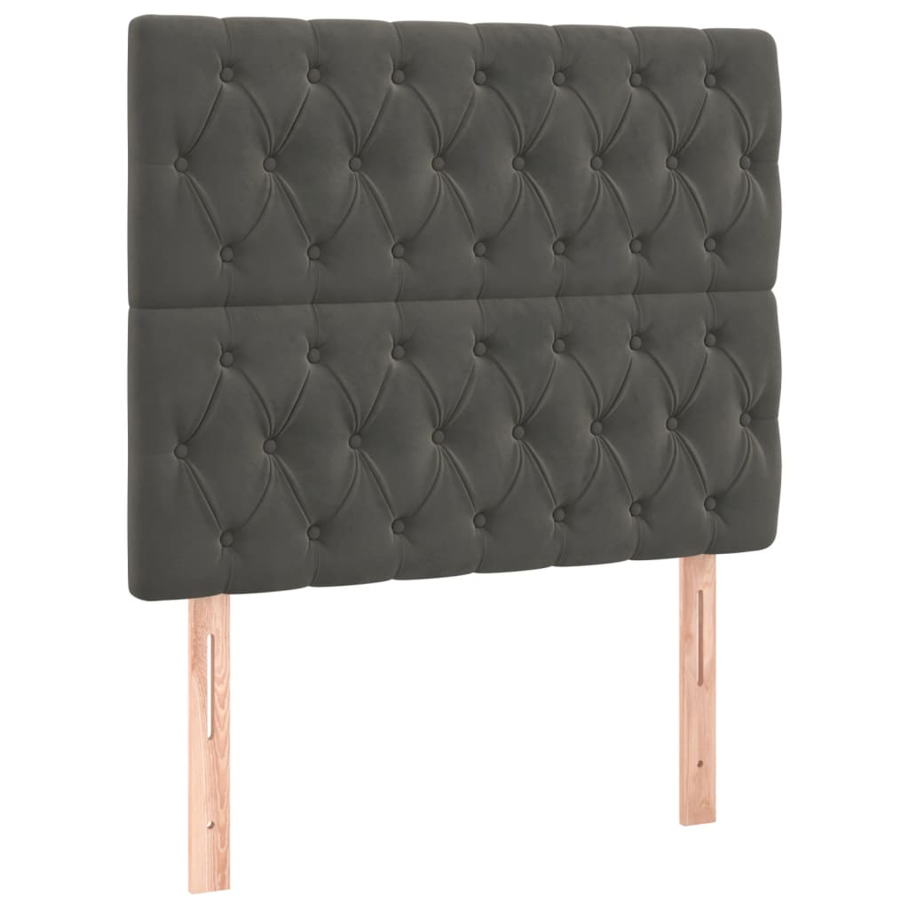 Hoofdborden 2 st 90x7x78/88 cm fluweel donkergrijs Hoofdborden en voetborden | Creëer jouw Trendy Thuis | Gratis bezorgd & Retour | Trendy.nl