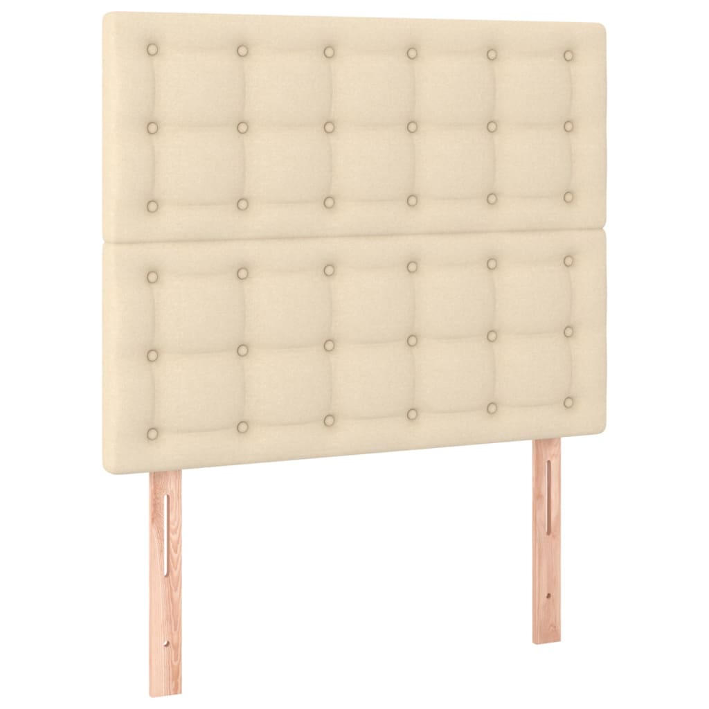 Hoofdborden 2 st 80x5x78/88 cm stof crèmekleurig Hoofdborden en voetborden | Creëer jouw Trendy Thuis | Gratis bezorgd & Retour | Trendy.nl