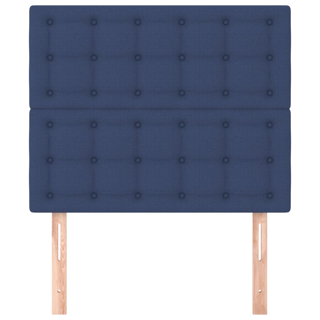 Hoofdborden 2 st 100x5x78/88 cm stof blauw Hoofdborden en voetborden | Creëer jouw Trendy Thuis | Gratis bezorgd & Retour | Trendy.nl