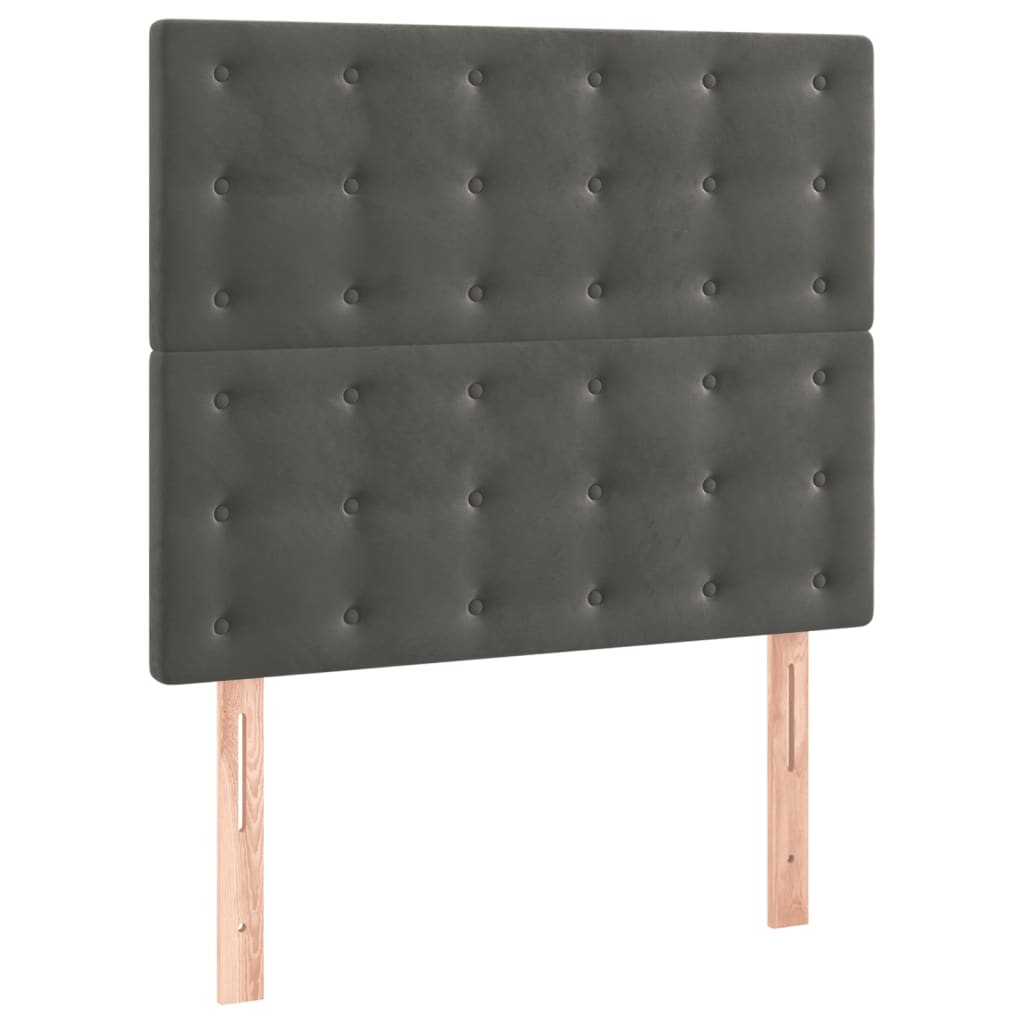 Hoofdborden 2 st 80x5x78/88 cm fluweel donkergrijs Hoofdborden en voetborden | Creëer jouw Trendy Thuis | Gratis bezorgd & Retour | Trendy.nl