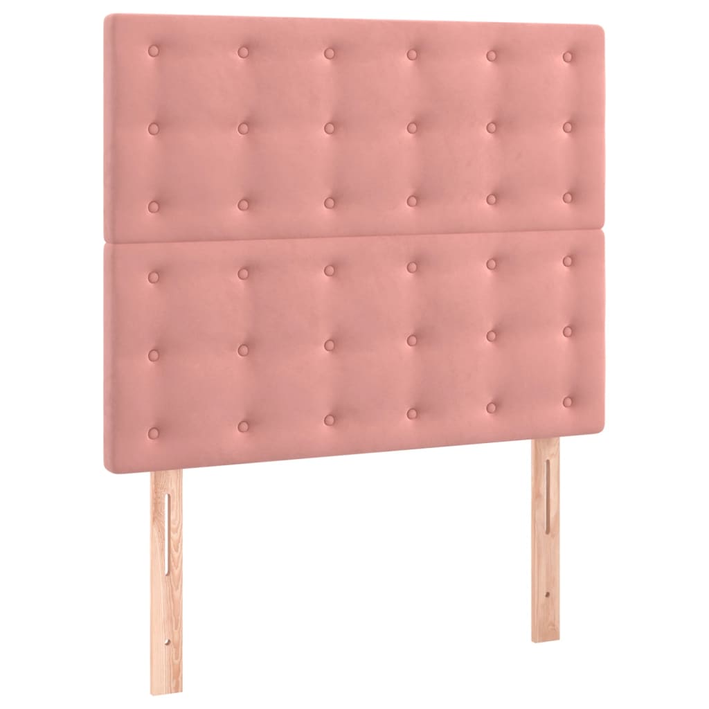 Hoofdborden 2 st 100x5x78/88 cm fluweel roze Hoofdborden en voetborden | Creëer jouw Trendy Thuis | Gratis bezorgd & Retour | Trendy.nl