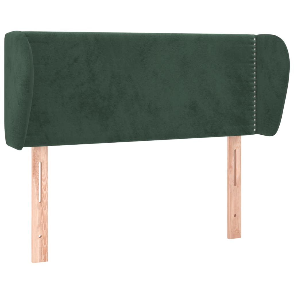 Hoofdbord met randen 93x23x78/88 cm fluweel donkergroen Hoofdborden en voetborden | Creëer jouw Trendy Thuis | Gratis bezorgd & Retour | Trendy.nl