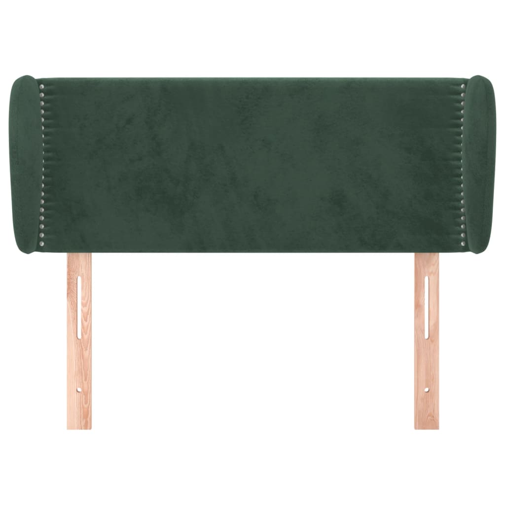 Hoofdbord met randen 93x23x78/88 cm fluweel donkergroen Hoofdborden en voetborden | Creëer jouw Trendy Thuis | Gratis bezorgd & Retour | Trendy.nl