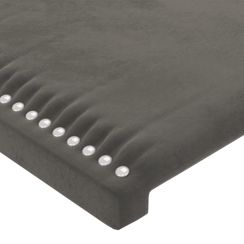 Hoofdbord met randen 103x23x78/88 cm fluweel donkergrijs Hoofdborden en voetborden | Creëer jouw Trendy Thuis | Gratis bezorgd & Retour | Trendy.nl