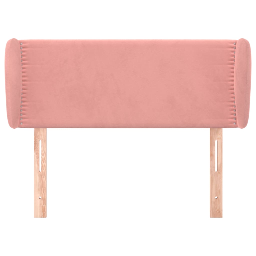 Hoofdbord met randen 103x23x78/88 cm fluweel roze Hoofdborden en voetborden | Creëer jouw Trendy Thuis | Gratis bezorgd & Retour | Trendy.nl