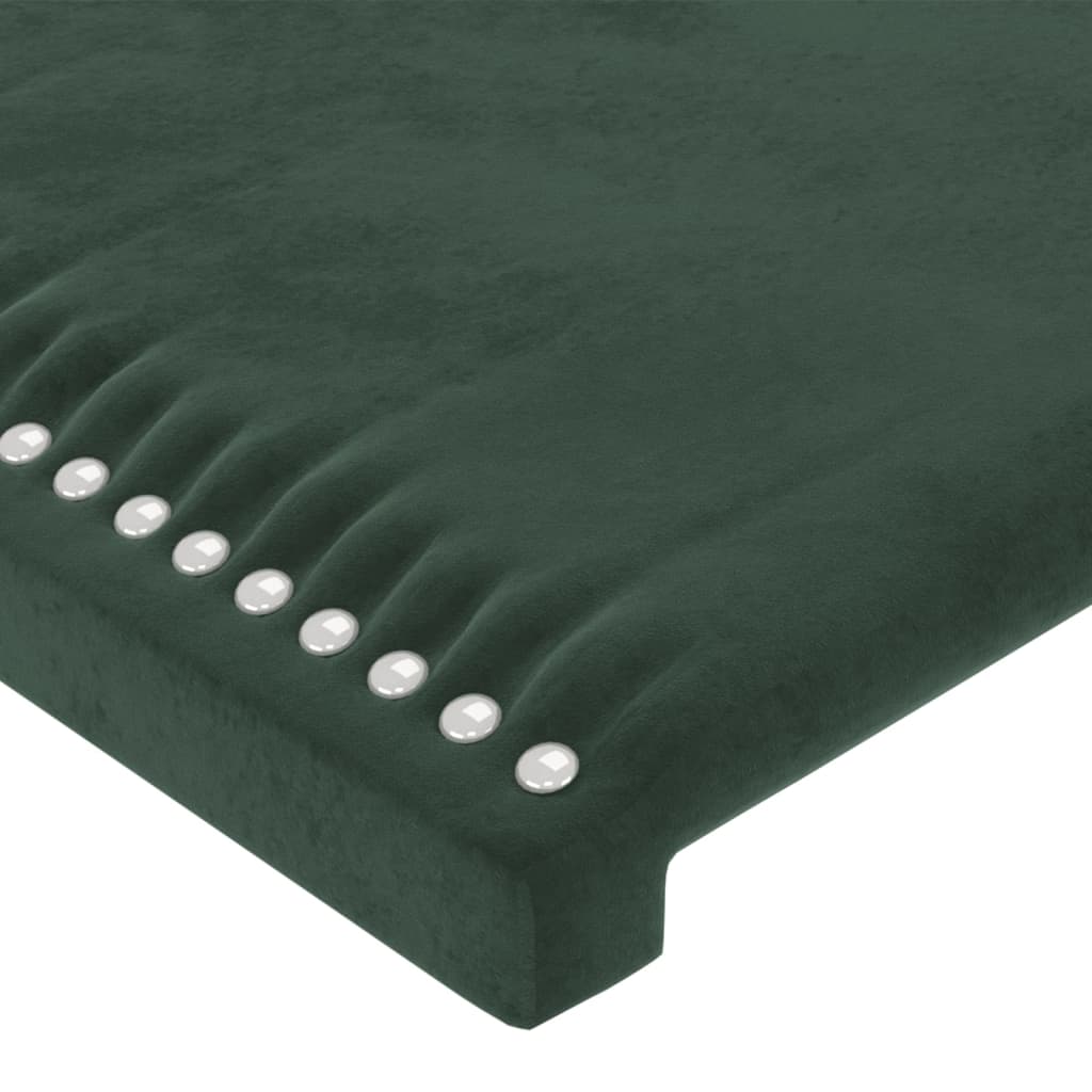 Hoofdbord met randen 203x23x78/88 cm fluweel donkergroen Hoofdborden en voetborden | Creëer jouw Trendy Thuis | Gratis bezorgd & Retour | Trendy.nl