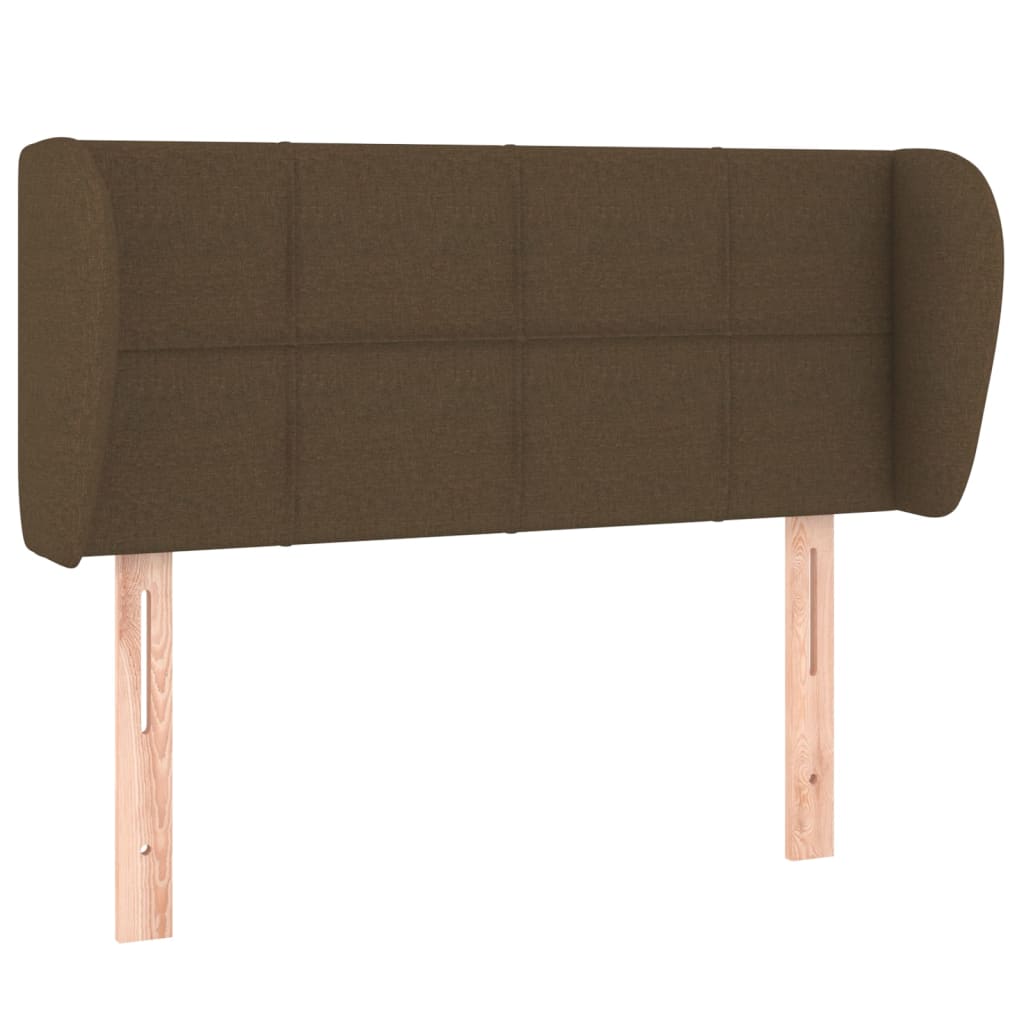 Hoofdbord met randen 83x23x78/88 cm stof donkerbruin Hoofdborden en voetborden | Creëer jouw Trendy Thuis | Gratis bezorgd & Retour | Trendy.nl