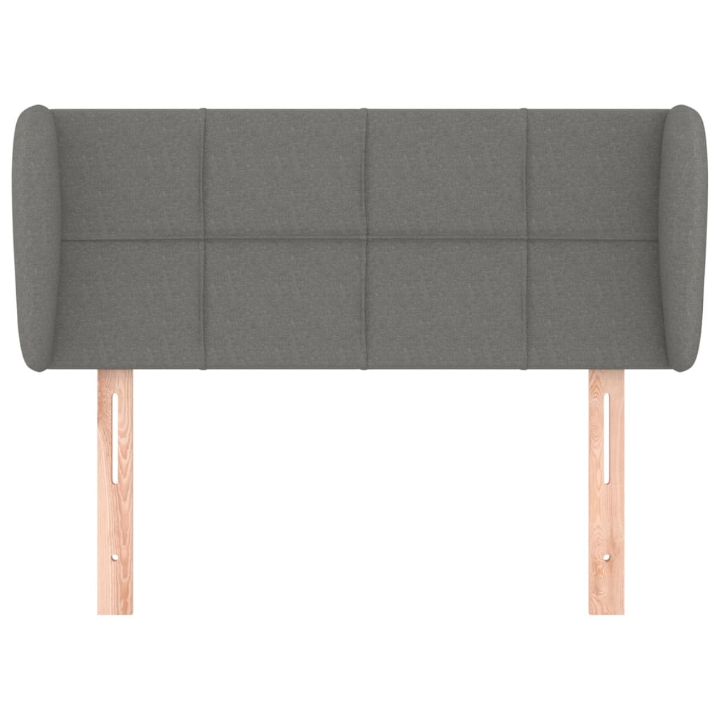 Hoofdbord met randen 93x23x78/88 cm stof donkergrijs Hoofdborden en voetborden | Creëer jouw Trendy Thuis | Gratis bezorgd & Retour | Trendy.nl