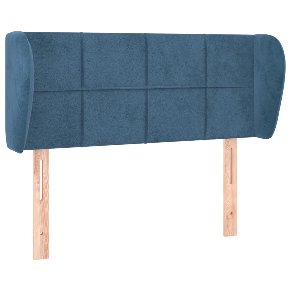 Hoofdbord met randen 93x23x78/88 cm fluweel donkerblauw Hoofdborden en voetborden | Creëer jouw Trendy Thuis | Gratis bezorgd & Retour | Trendy.nl