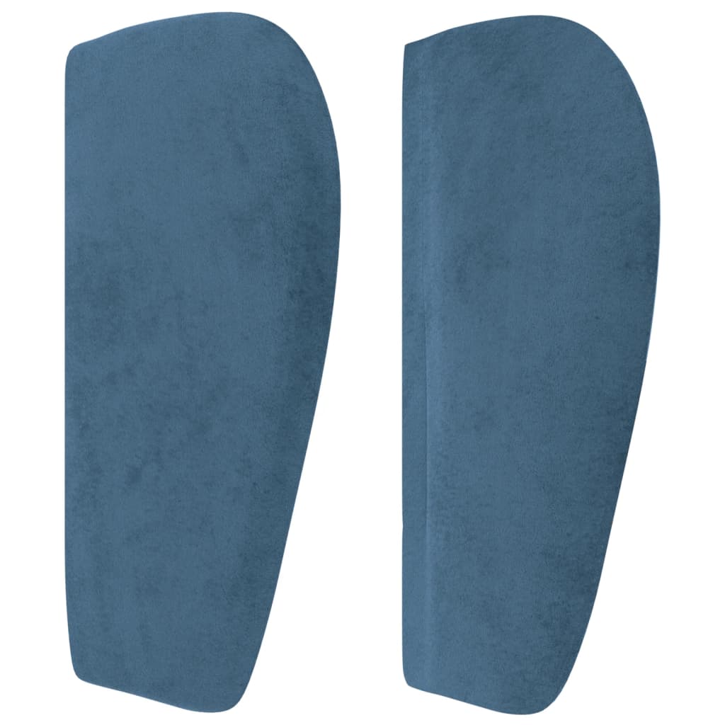 Hoofdbord met randen 93x23x78/88 cm fluweel donkerblauw Hoofdborden en voetborden | Creëer jouw Trendy Thuis | Gratis bezorgd & Retour | Trendy.nl