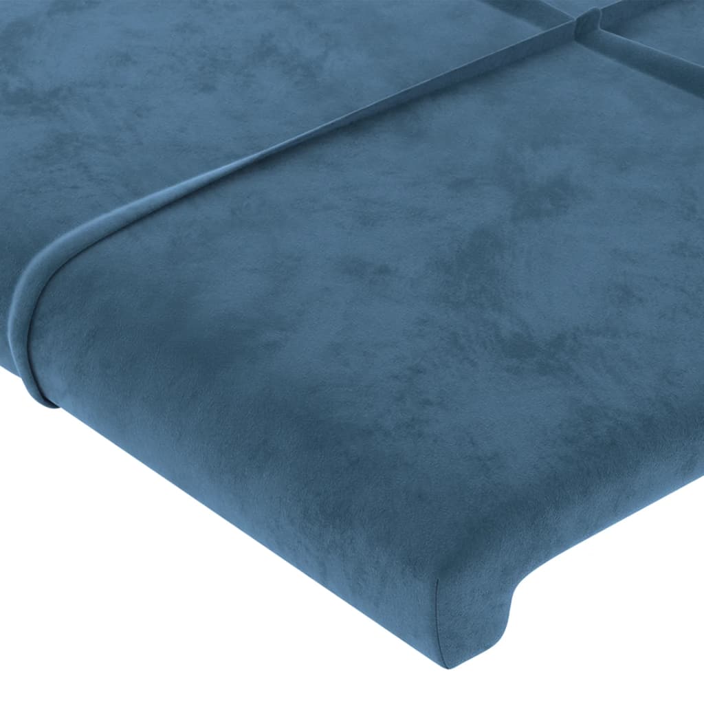 Hoofdbord met randen 93x23x78/88 cm fluweel donkerblauw Hoofdborden en voetborden | Creëer jouw Trendy Thuis | Gratis bezorgd & Retour | Trendy.nl