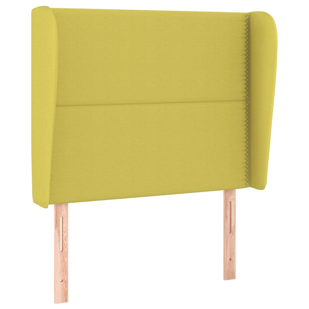 Hoofdbord met randen 83x23x118/128 cm stof groen Hoofdborden en voetborden | Creëer jouw Trendy Thuis | Gratis bezorgd & Retour | Trendy.nl