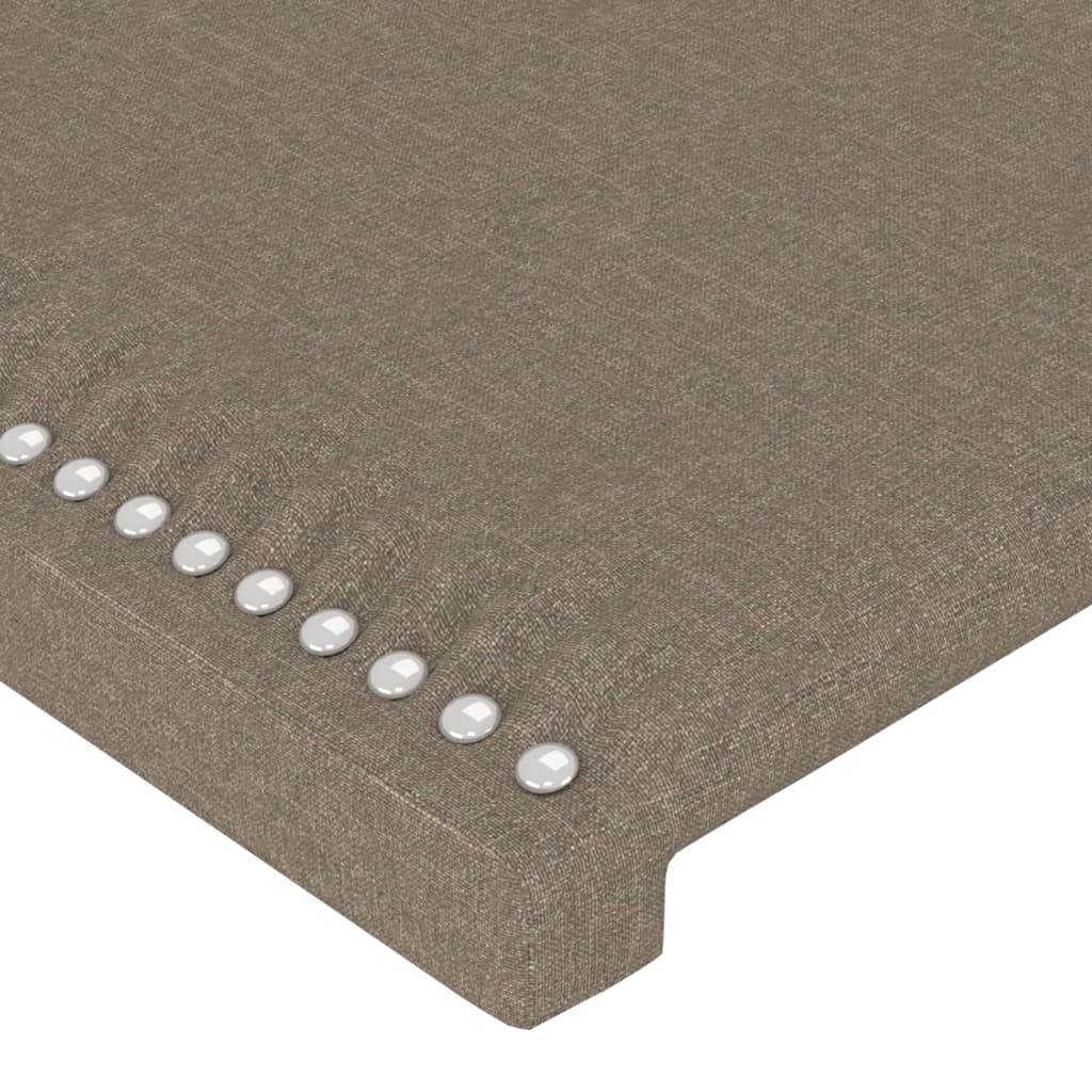 Hoofdbord met randen 183x23x118/128 cm stof taupe Hoofdborden en voetborden | Creëer jouw Trendy Thuis | Gratis bezorgd & Retour | Trendy.nl