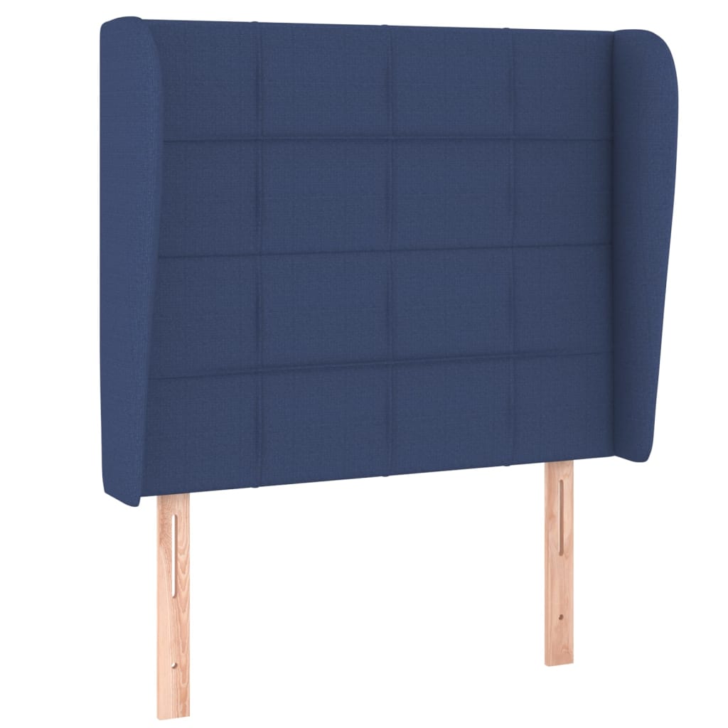 Hoofdbord met randen 103x23x118/128 cm stof blauw Hoofdborden en voetborden | Creëer jouw Trendy Thuis | Gratis bezorgd & Retour | Trendy.nl