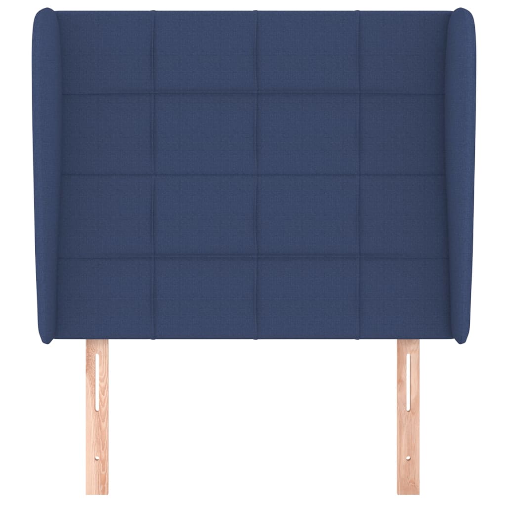 Hoofdbord met randen 103x23x118/128 cm stof blauw Hoofdborden en voetborden | Creëer jouw Trendy Thuis | Gratis bezorgd & Retour | Trendy.nl