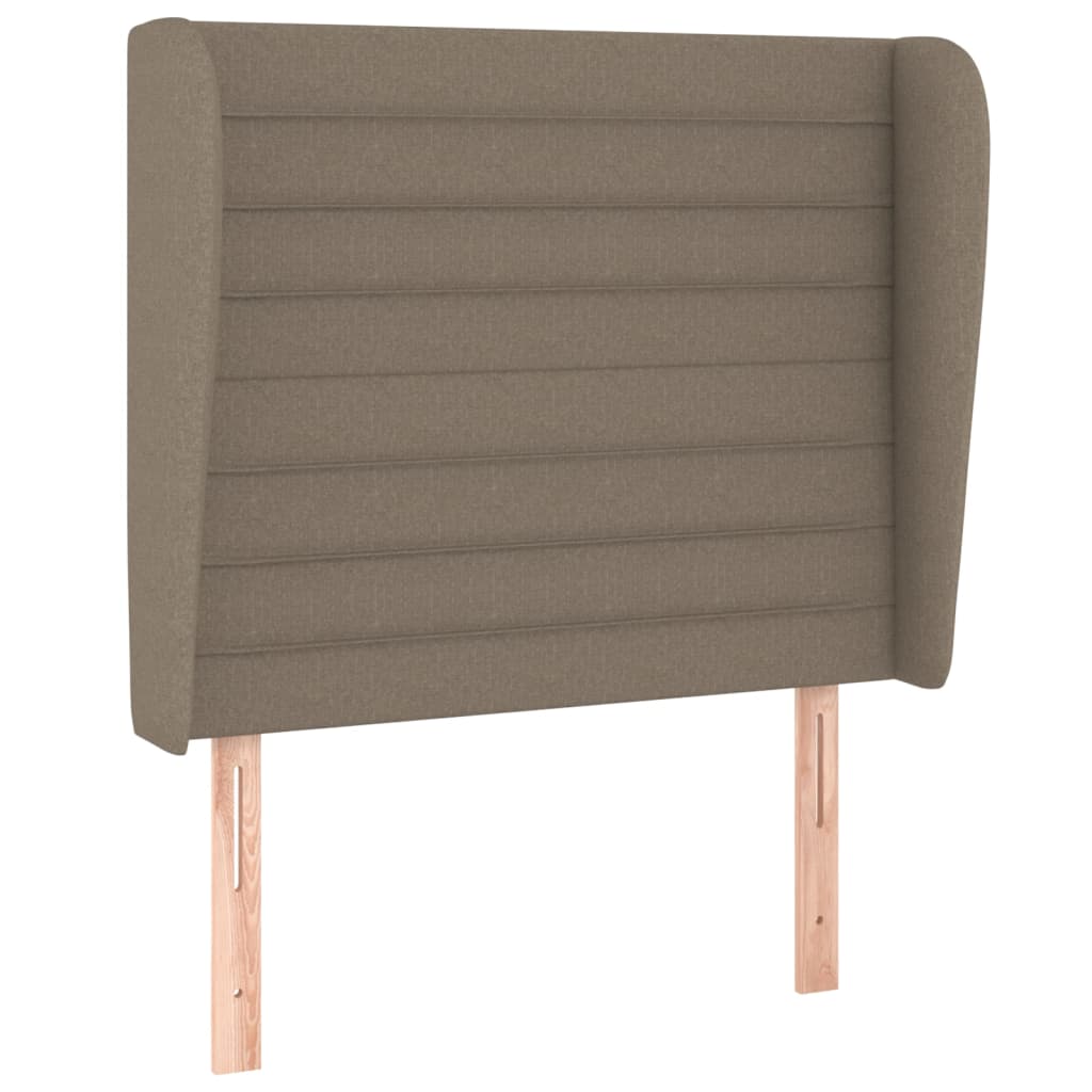 Hoofdbord met randen 93x23x118/128 cm stof taupe Hoofdborden en voetborden | Creëer jouw Trendy Thuis | Gratis bezorgd & Retour | Trendy.nl